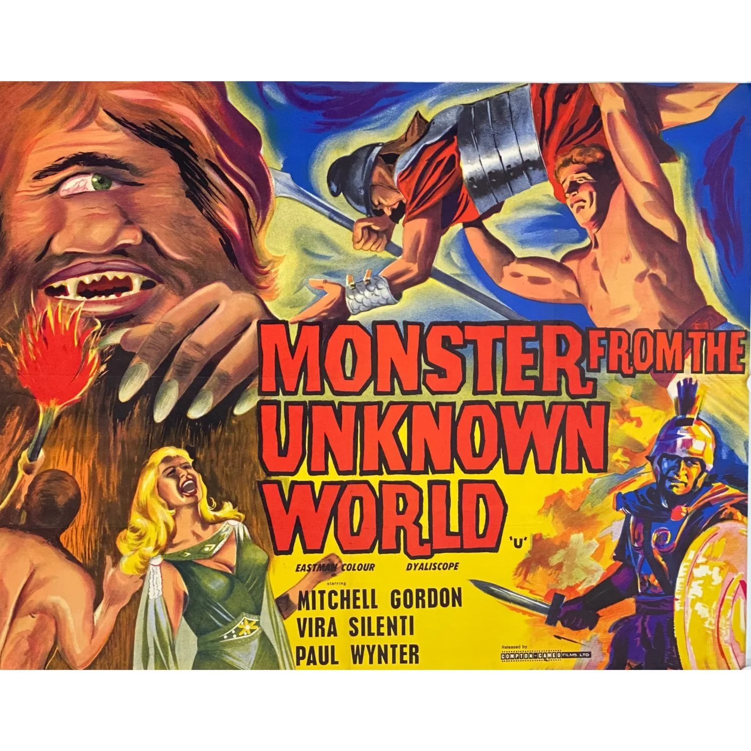 MONSTER FROM THE UNKNOWN WORLD - 1961 UK Quad original film poster